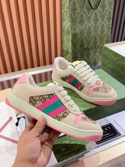 Gucci retro distressed elements, washed retro logo casual shoes on the tongue - Image 2