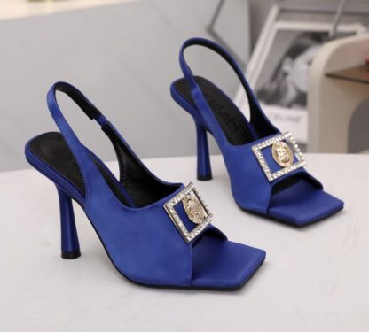 VERSACE silk elegant high heels