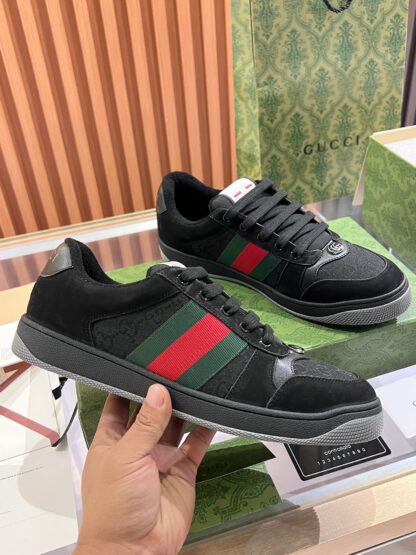 Gucci retro distressed elements, washed retro logo casual shoes on the tongue - Image 2