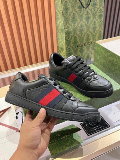 Gucci retro distressed elements, washed retro logo casual shoes on the tongue - Image 2