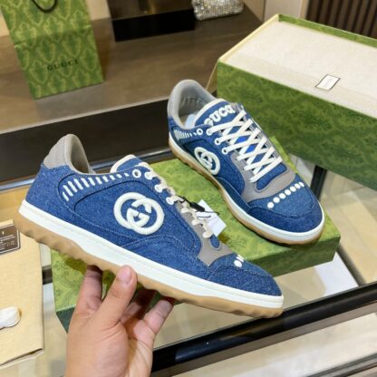 Gucci Early Spring Latest Hot 80 Couples Casual Retro Distressed White Shoes - Image 2