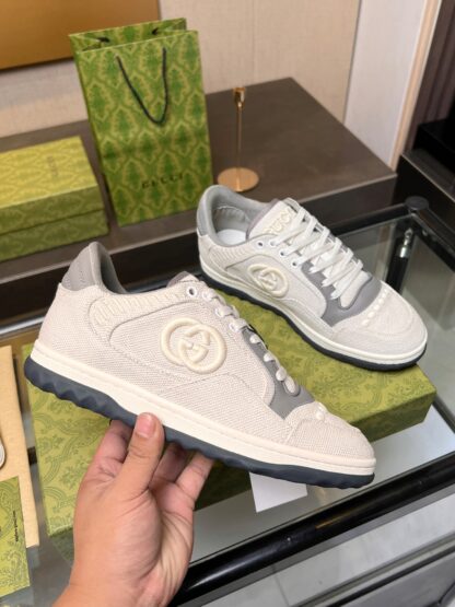 Gucci Early Spring Latest Hot 80 Couples Casual Retro Distressed White Shoes - Image 2