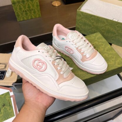 Gucci Early Spring Latest Hot 80 Couples Casual Retro Distressed White Shoes - Image 2