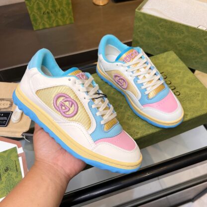 Gucci Early Spring Latest Hot 80 Couples Casual Retro Distressed White Shoes - Image 2
