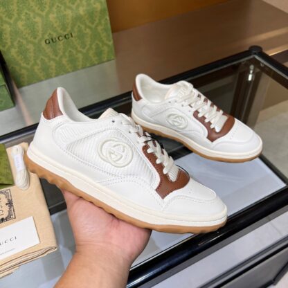 Gucci Early Spring Latest Hot 80 Couples Casual Retro Distressed White Shoes - Image 2