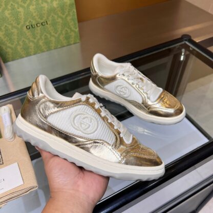 Gucci Early Spring Latest Hot 80 Couples Casual Retro Distressed White Shoes - Image 2