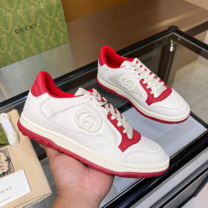 Gucci Early Spring Latest Hot 80 Couples Casual Retro Distressed White Shoes - Image 2