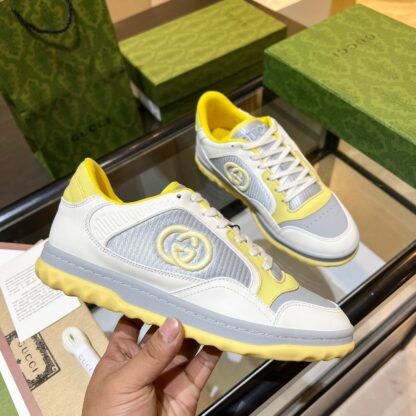 Gucci Early Spring Latest Hot 80 Couples Casual Retro Distressed White Shoes - Image 2