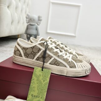 Gucci Lido series distressed casual shoes