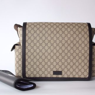 Gucci black and gray shoulder bag