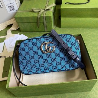 Gucci elegant and exquisite blue versatile crossbody bag
