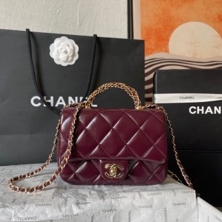 Chanel twisted handle tote bag