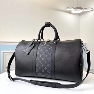 Louis Vuitton m30235 black keepall 45 travel bag