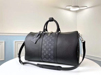 Louis Vuitton m30235 black keepall 45 travel bag