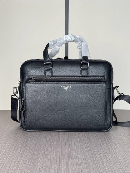 Prada Multi-zipper Compartment Large Handbag Briefcase
