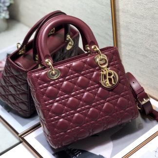 Dior Lady Classic Five-Grid Lambskin Lady Bag