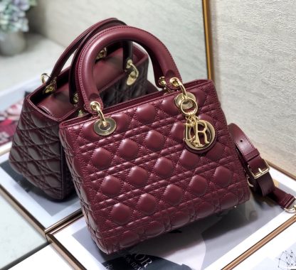 Dior Lady Classic Five-Grid Lambskin Lady Bag