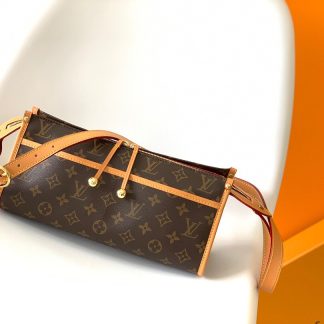 Louis Vuitton vintage popincourt crossbody triangle golden ball bag