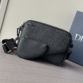 Dior Saddle Three-piece Three-in-one Full Leather Embossed Crossbody Bag