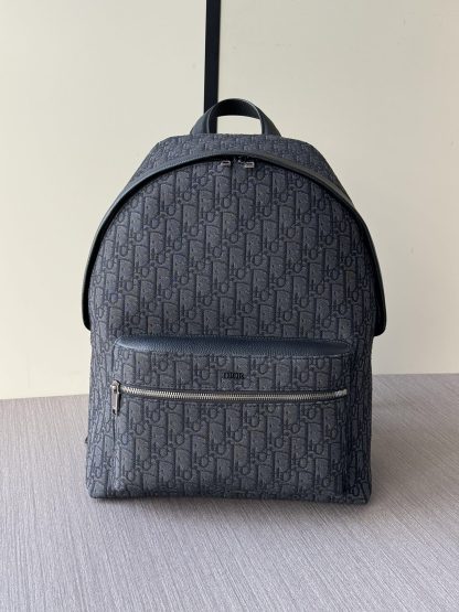 Dior black floral backpack