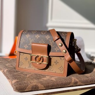 Louis Vuitton Mini M44580-Yellow Dauphine Handbag
