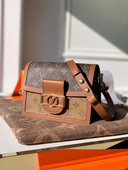 Louis Vuitton Mini M44580-Yellow Dauphine Handbag