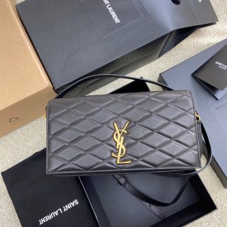 Ysl diamond pattern flap crossbody bag