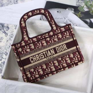 Dior mini book tote bag