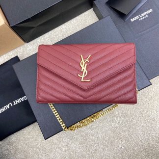 Ysl caviar pattern envelope bag