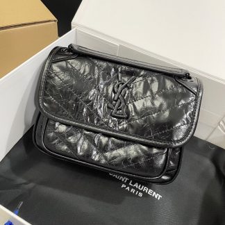 Ysl black small niki shoulder bag
