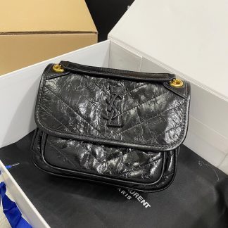 Ysl small black niki shoulder bag