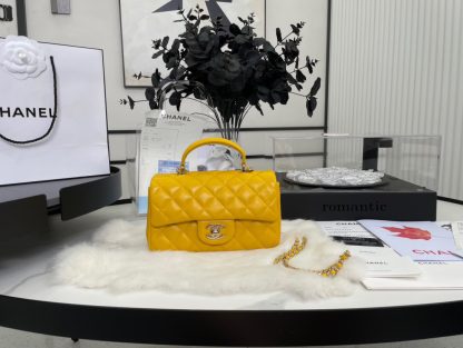 Chanel 22A latest Mini CF handbag classic quilted flap bag
