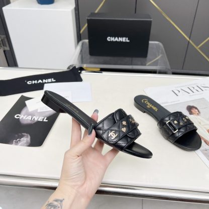Chanel Spring/Summer Dance Shoes Collection Black Delicate Slippers