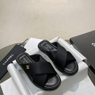 Chanel Spring/Summer Classic Comfortable Black Versatile Sandals