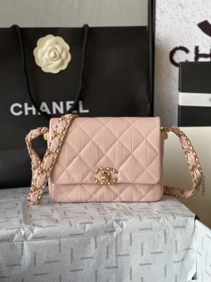 Chanel 23K cowhide wide shoulder strap shoulder bag