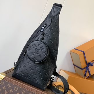 Louis Vuitton M21890 Black Pressed Duo Shoulder Bag