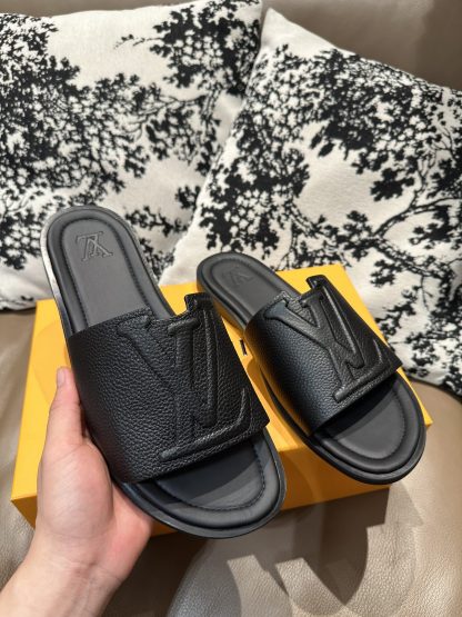 Louis Vuitton full leather slippers