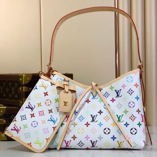 Louis Vuitton white CarryAll Hl Lt small handbag