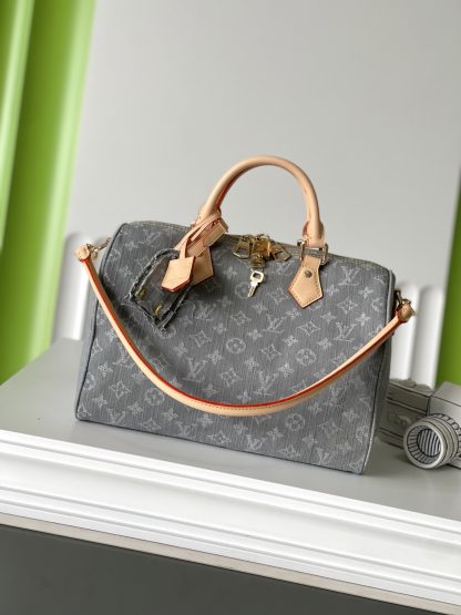 Louis Vuitton SPEEDY SOFT Denim Pillow Bag