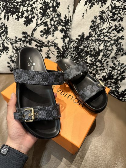 Louis Vuitton Checkered Slides