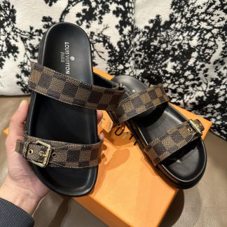 Louis Vuitton Checkered Slides