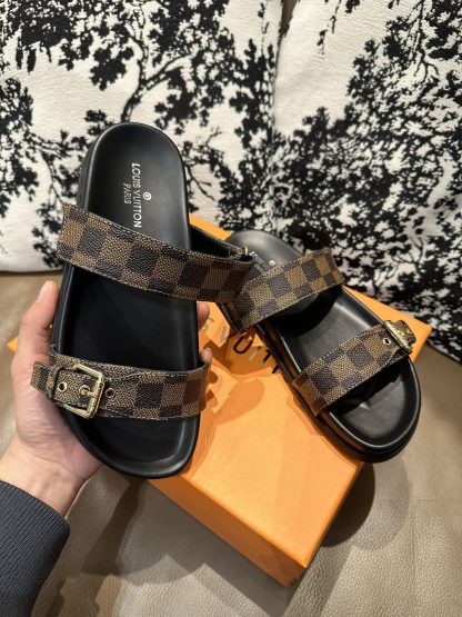 Louis Vuitton Checkered Slides