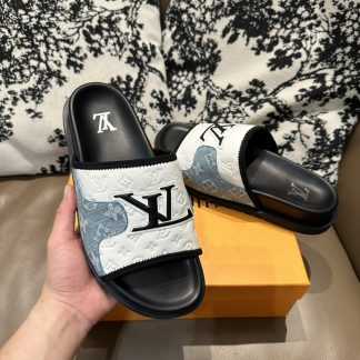 Louis Vuitton cowhide flip flops