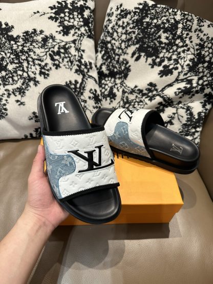 Louis Vuitton cowhide flip flops