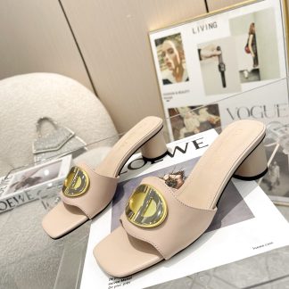 Dior Elegant Fashion Mid-Heel Sandals for Women