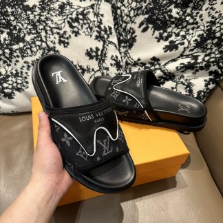 Louis Vuitton new style slippers with Velcro