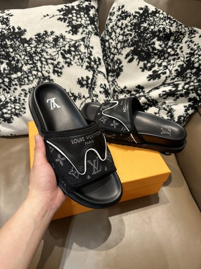 Louis Vuitton new style slippers with Velcro