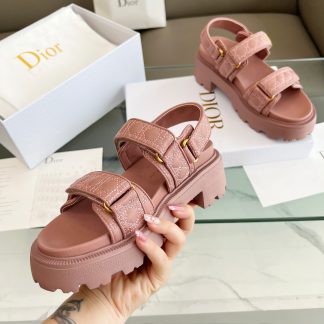 Dior popular thick-soled mid-heel sandals for women