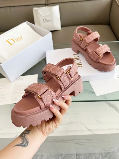 Dior popular thick-soled mid-heel sandals for women