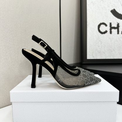 Dior J‘ADIOR woven strap open-back high heels